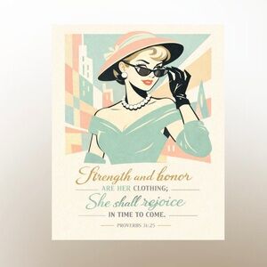 DDS Art Print, 8x10, Bible Verse, Paper Print, Unframed, Woman Series